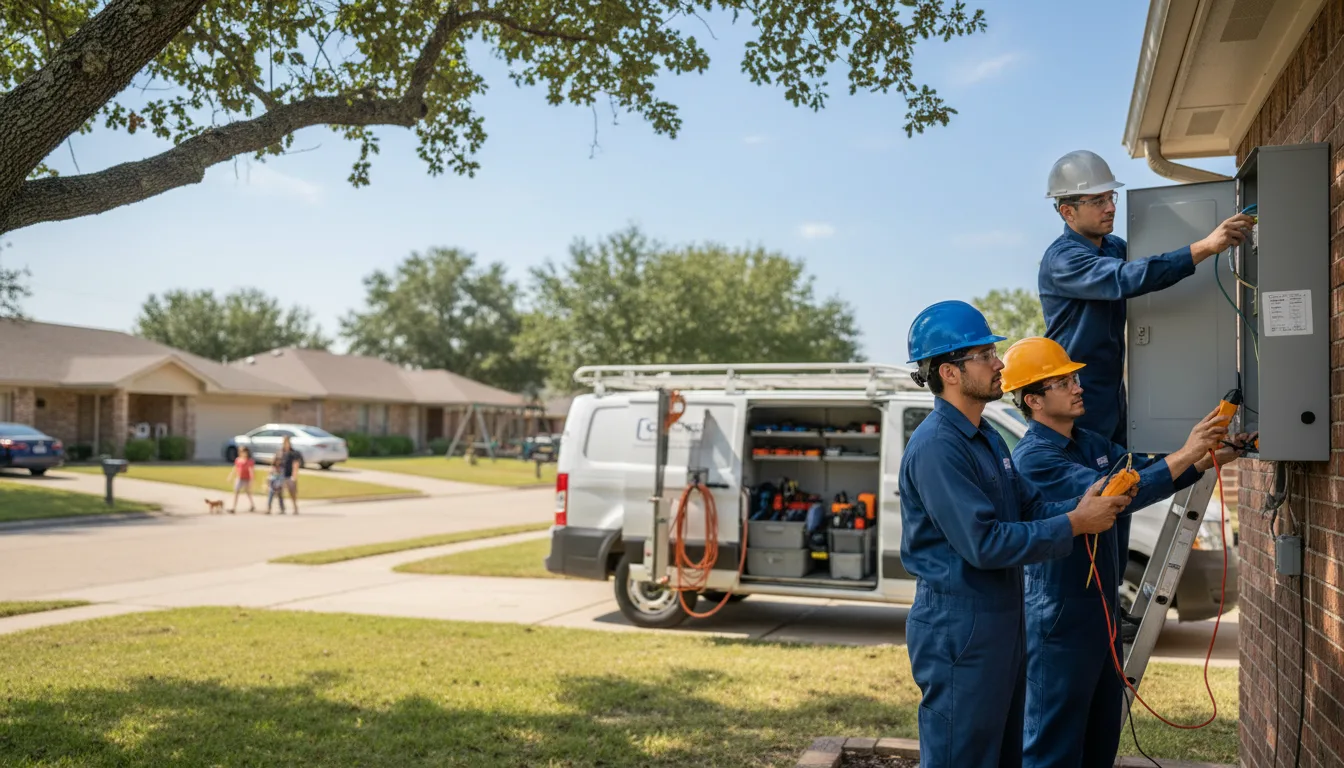 Certified electrician providing emergency electrical services in Euless, TX